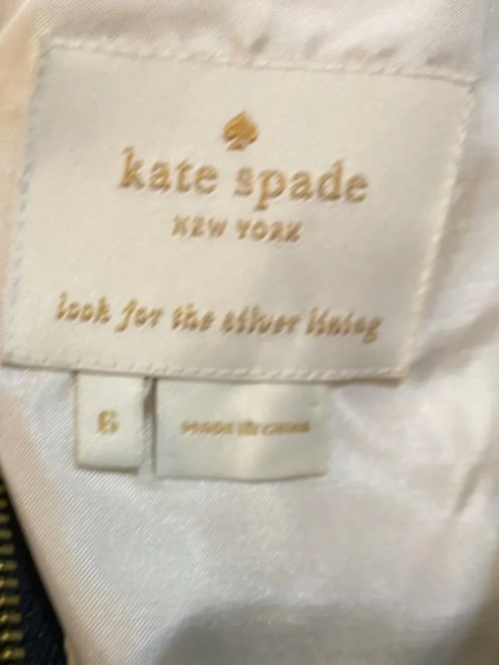 Kate Spade “Carolyn” cream black striped colorblock dress 6 ASO Taylor Swift